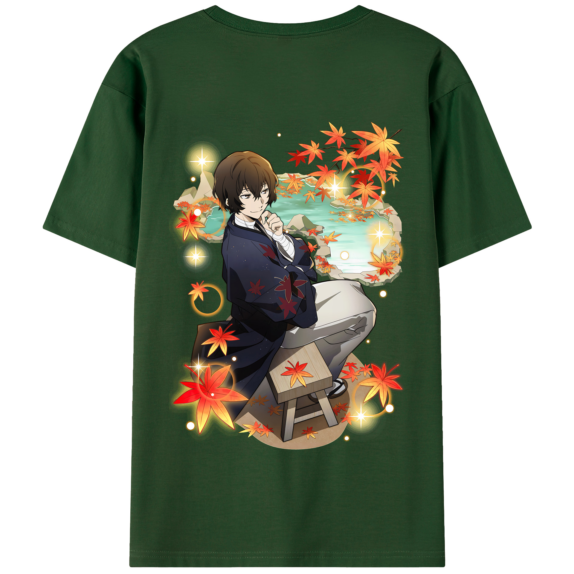 （画像用） 文豪ストレイドッグス Bungo Stray Dogs 綿100％半袖Tシャツ（背面プリント）